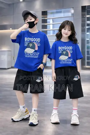 Drop Shoulder Baby T-shirt and Pant Set
