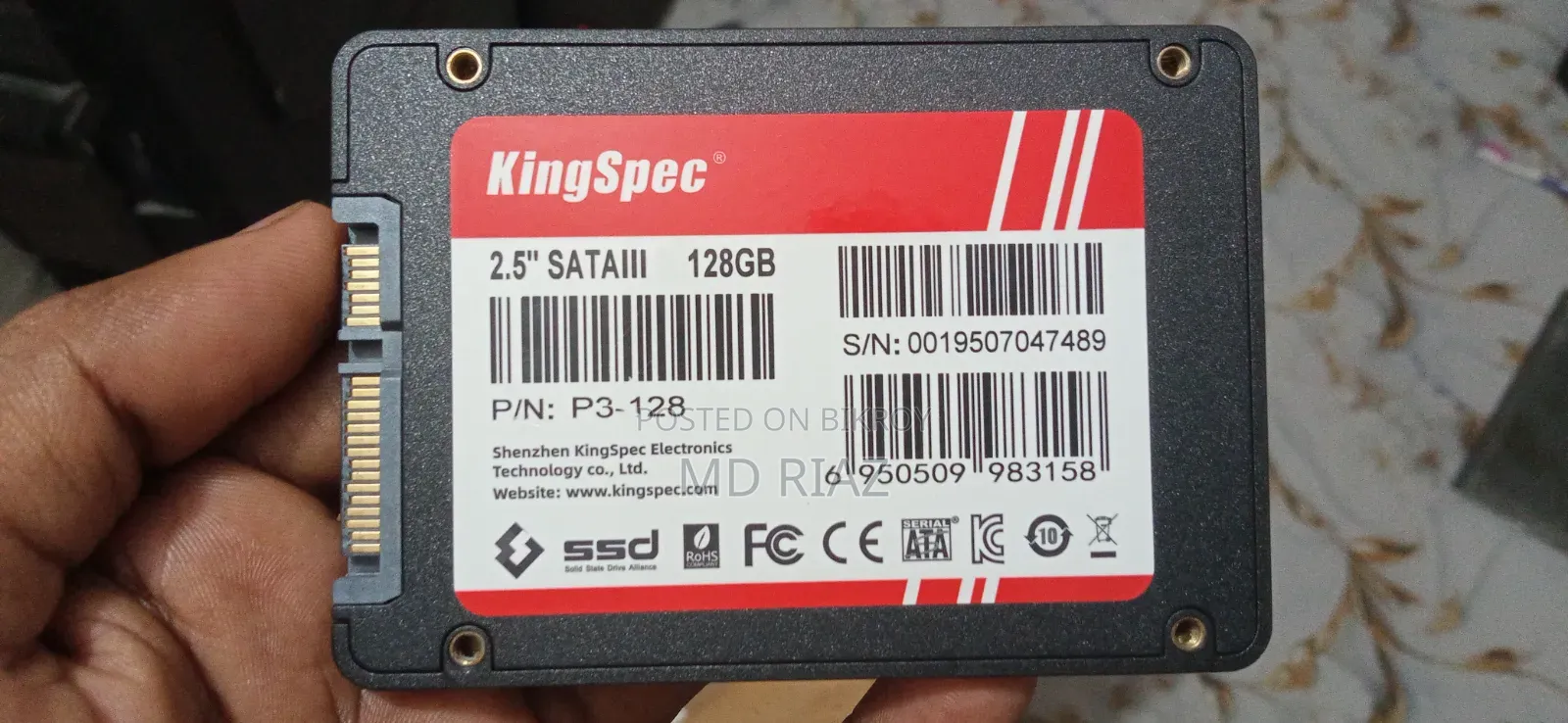 Kingspese 128gb SSD Full Fersh Look Like New