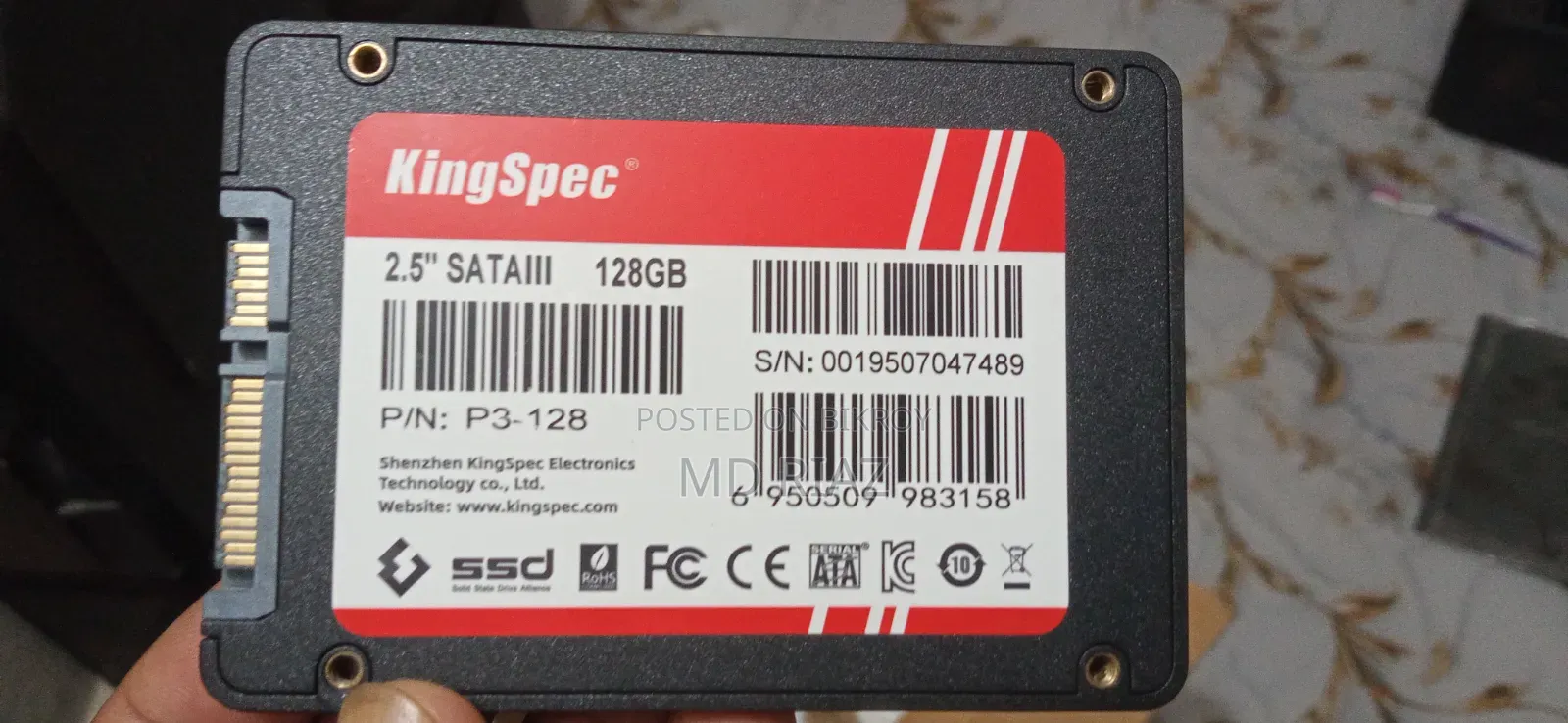 Kingspese 128gb SSD Full Fersh Look Like New
