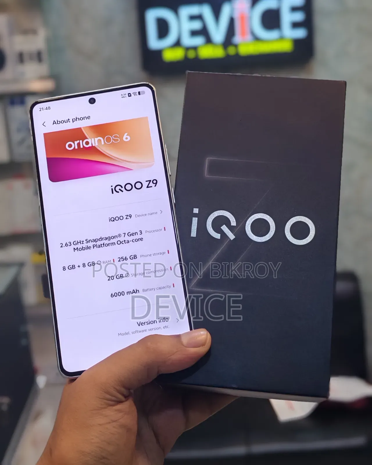 iQOO Z9 256 GB Blue
