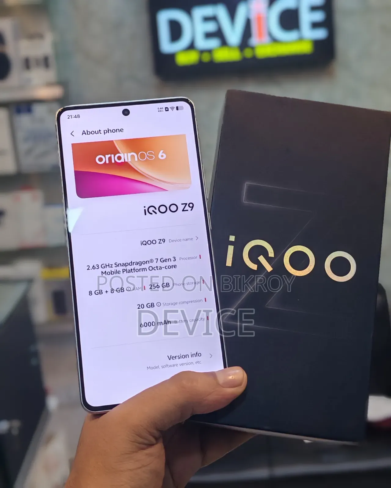 iQOO Z9 256 GB Blue