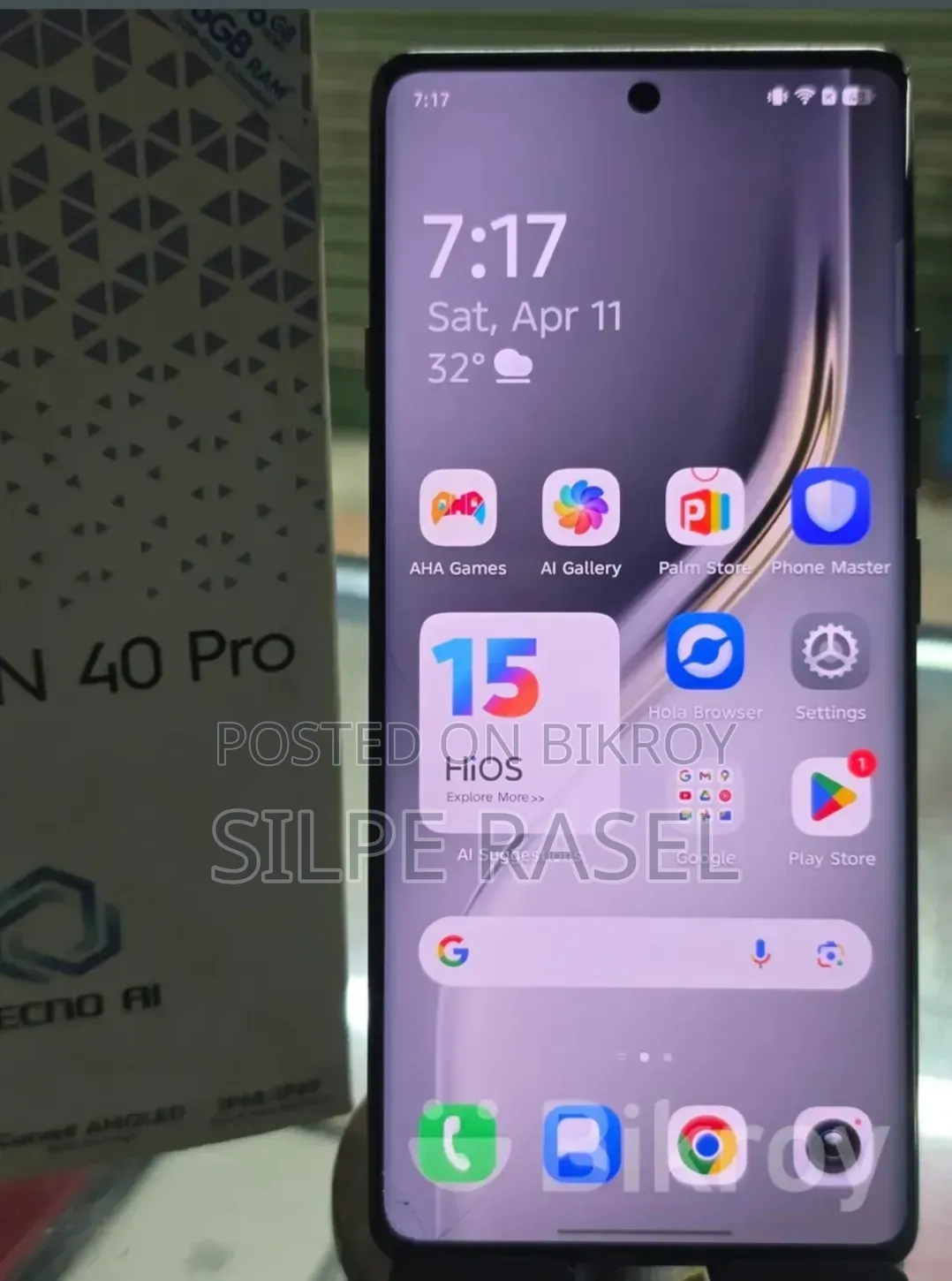 Tecno Camon 40 Pro 4G 256 GB Black