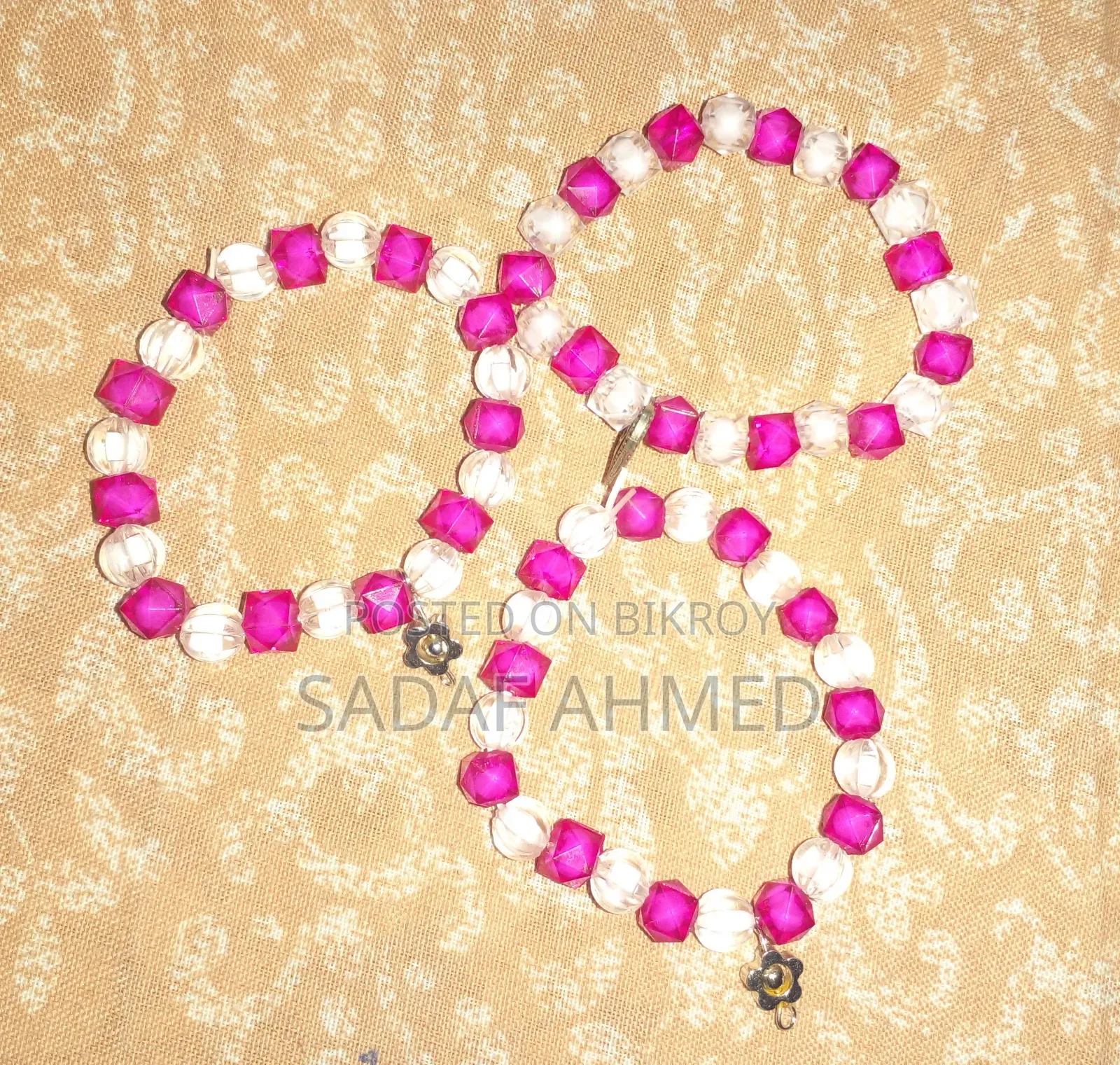 Trendy Crystal Beaded Bracelet - বিভিন্ন কালার এভেইলেবল