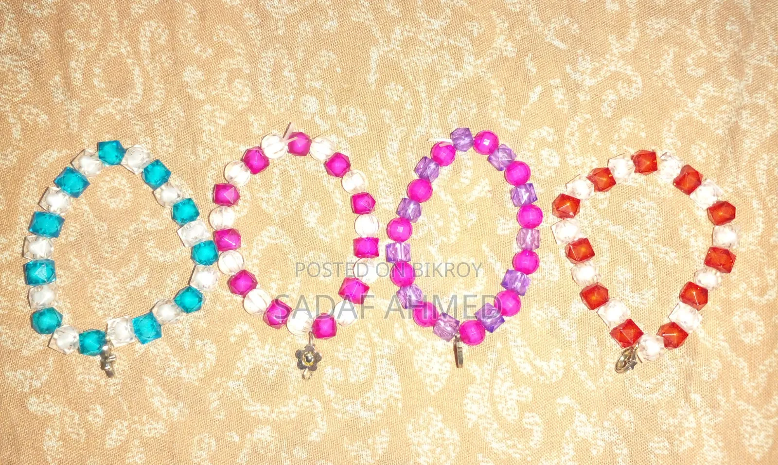 Trendy Crystal Beaded Bracelet - বিভিন্ন কালার এভেইলেবল