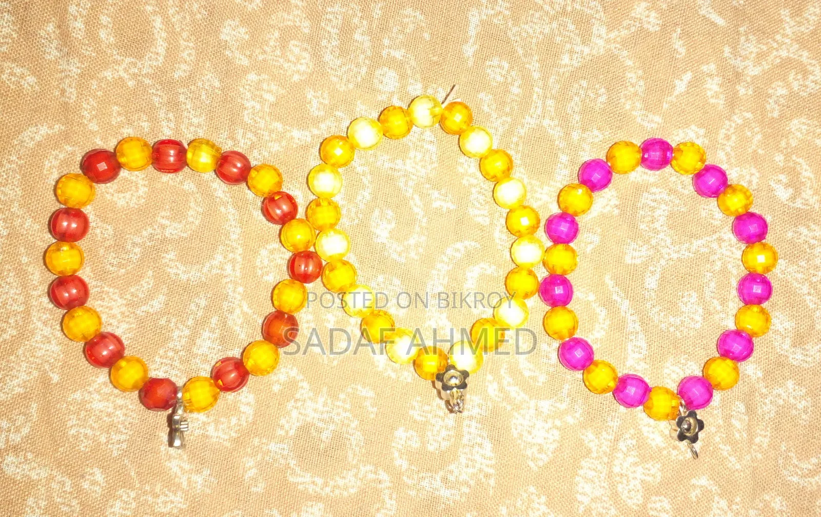 Trendy Crystal Beaded Bracelet - বিভিন্ন কালার এভেইলেবল