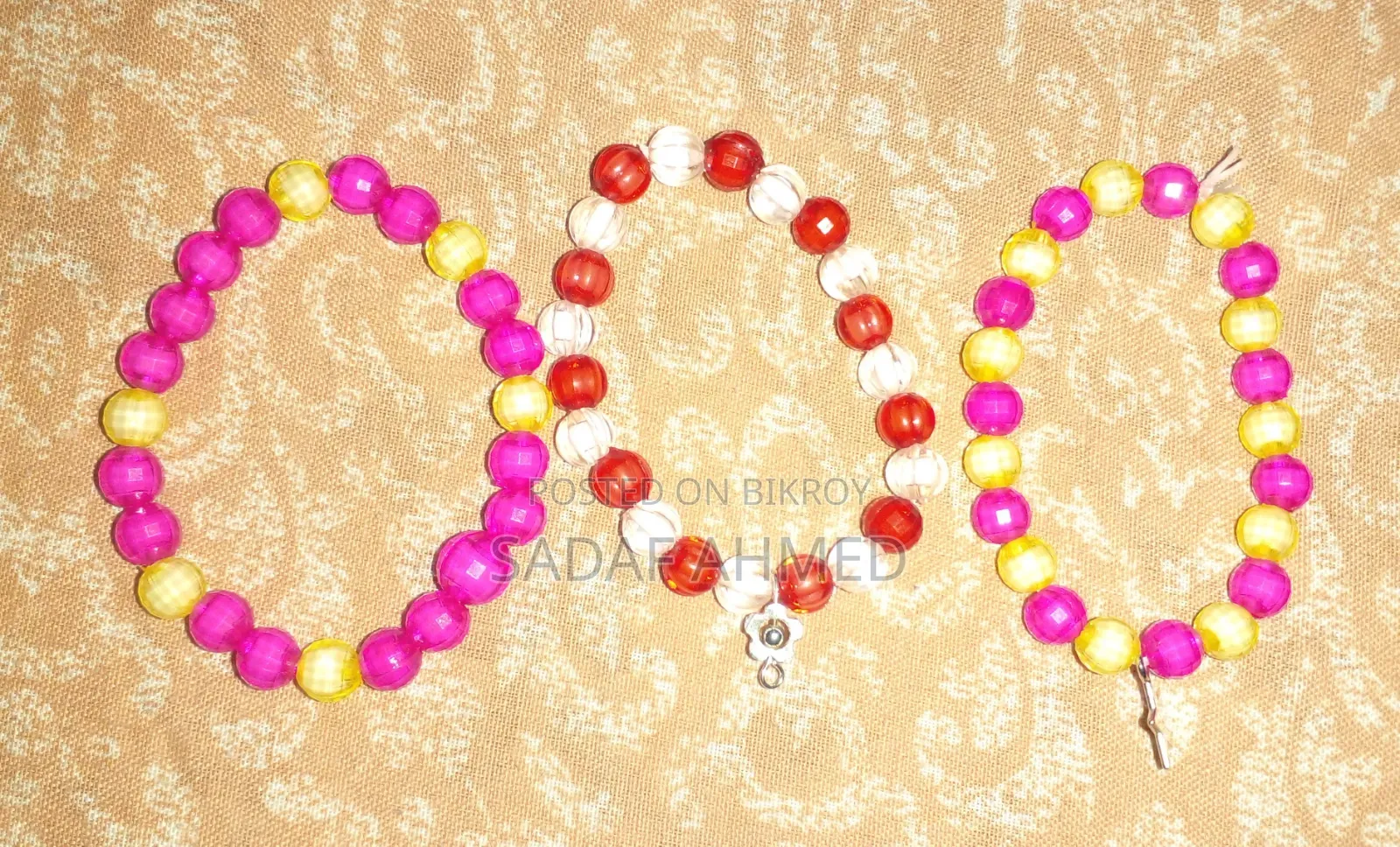 Trendy Crystal Beaded Bracelet - বিভিন্ন কালার এভেইলেবল