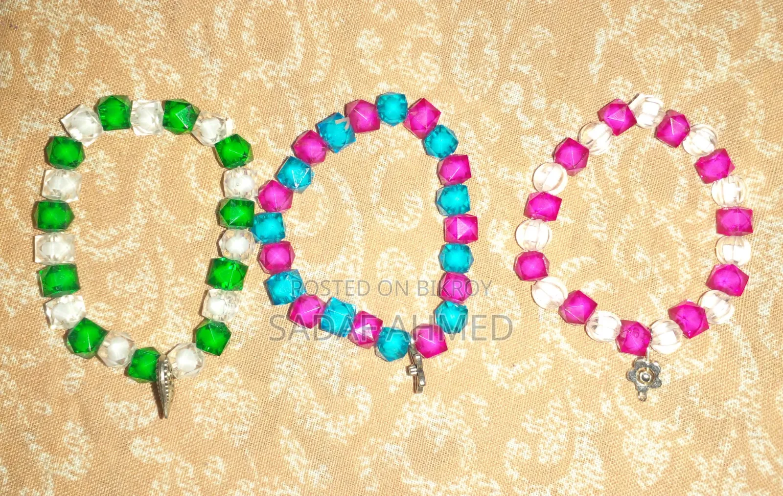 Trendy Crystal Beaded Bracelet - বিভিন্ন কালার এভেইলেবল