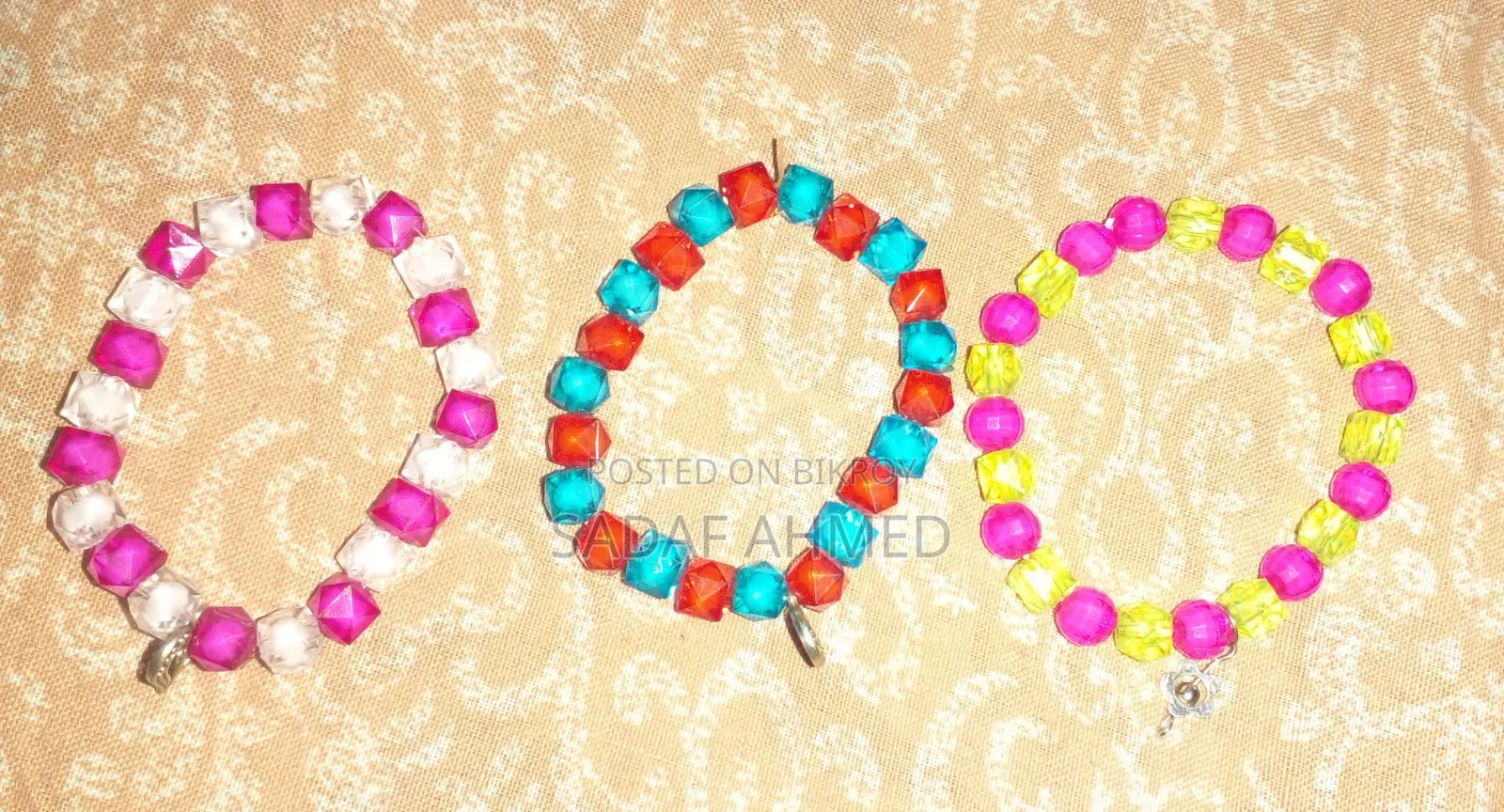 Trendy Crystal Beaded Bracelet - বিভিন্ন কালার এভেইলেবল