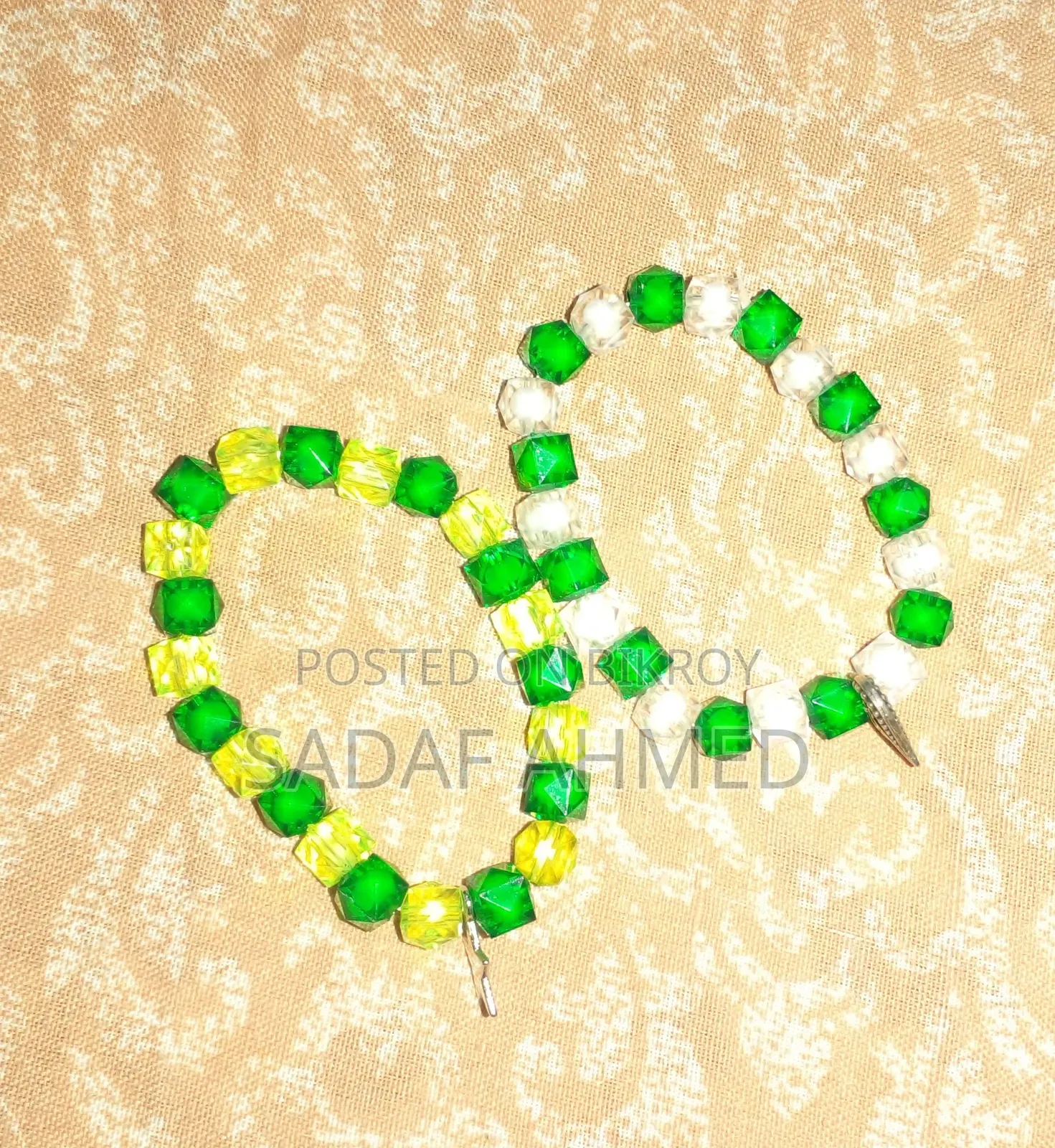 Trendy Crystal Beaded Bracelet - বিভিন্ন কালার এভেইলেবল