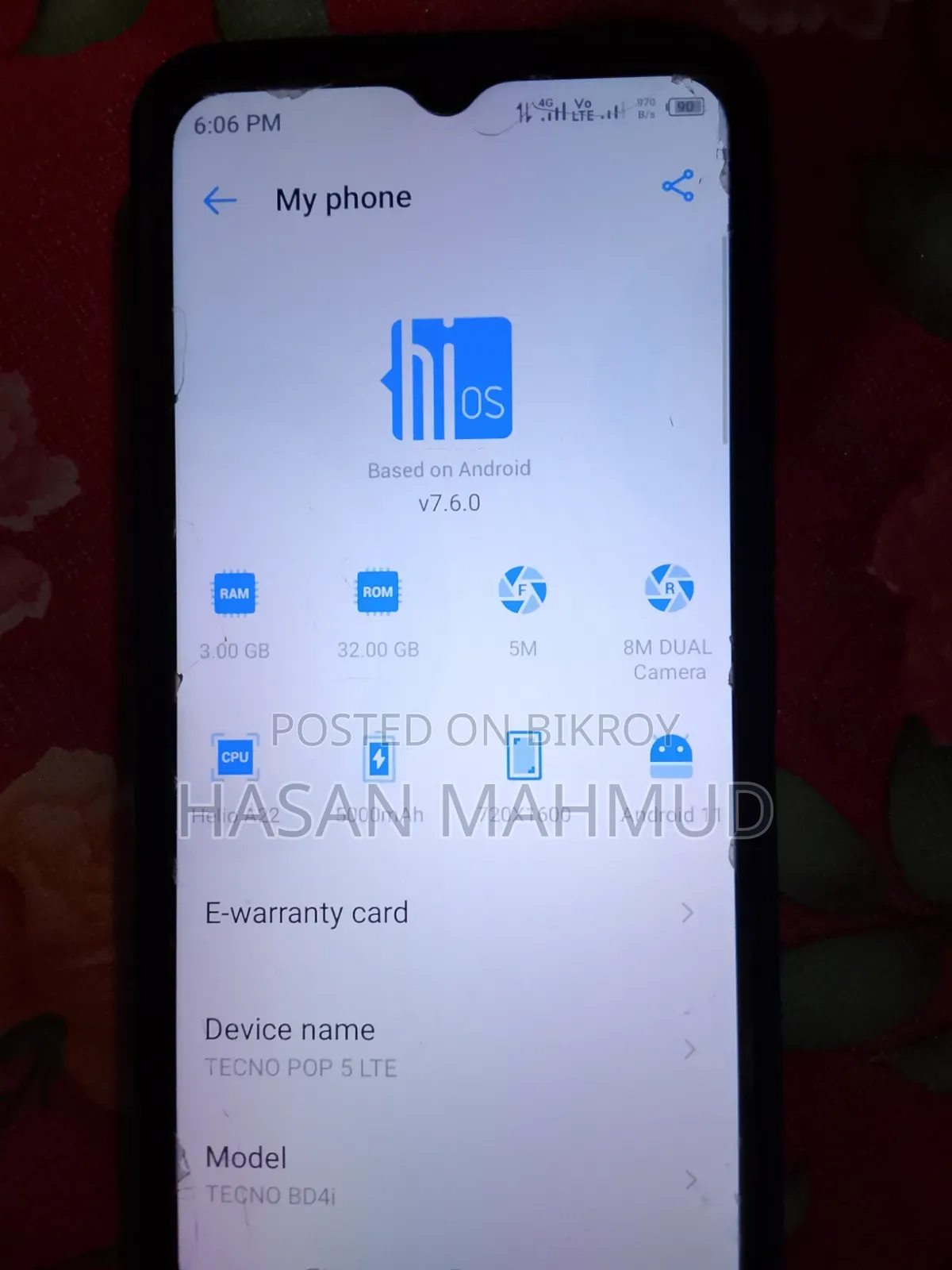 Tecno Pop 5 Pro 32 GB Blue