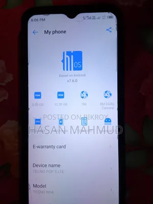 Tecno Pop 5 Pro 32 GB Blue
