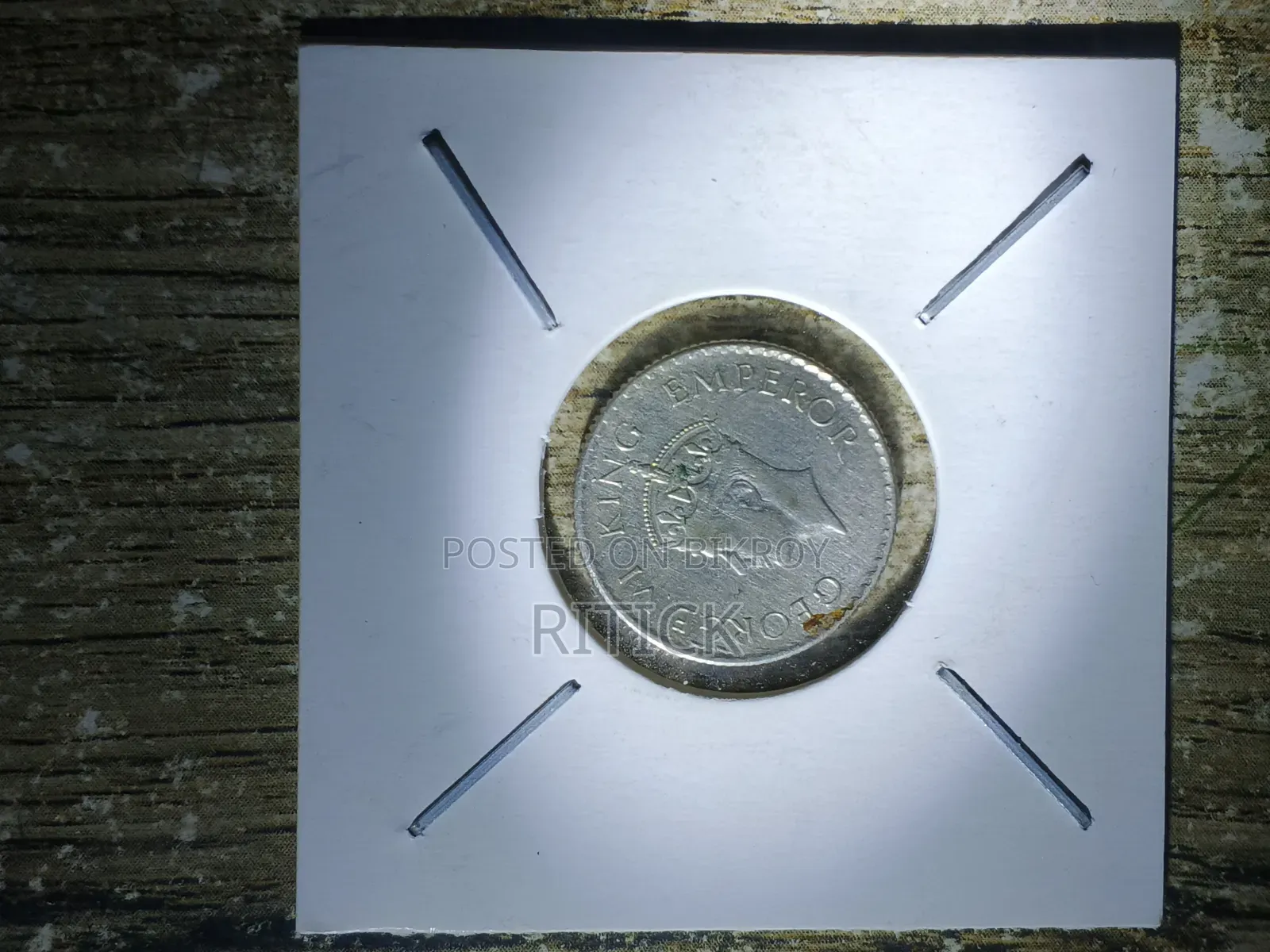 George VI 1940 One Quarter Rupee Silver Original Coin