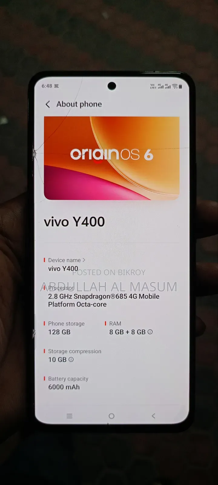 Vivo Y400 128 GB