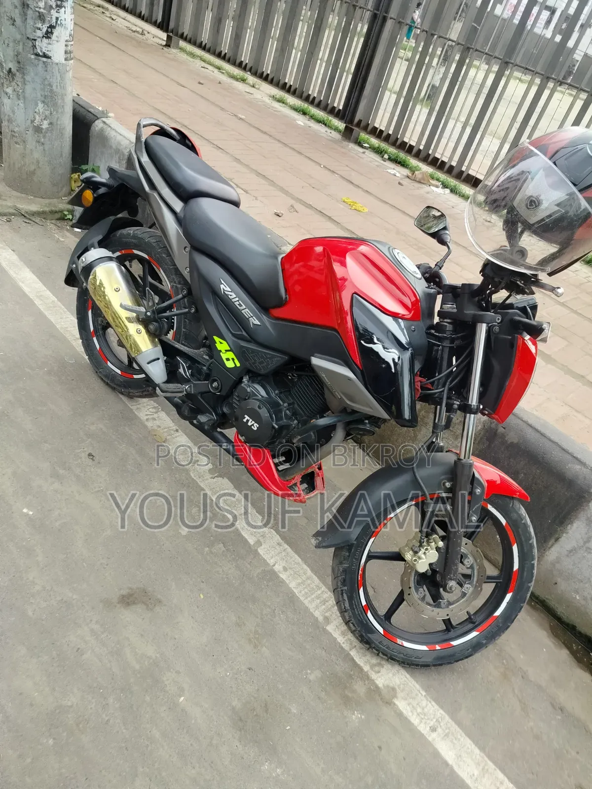 New TVS Raider 125 2022 Red