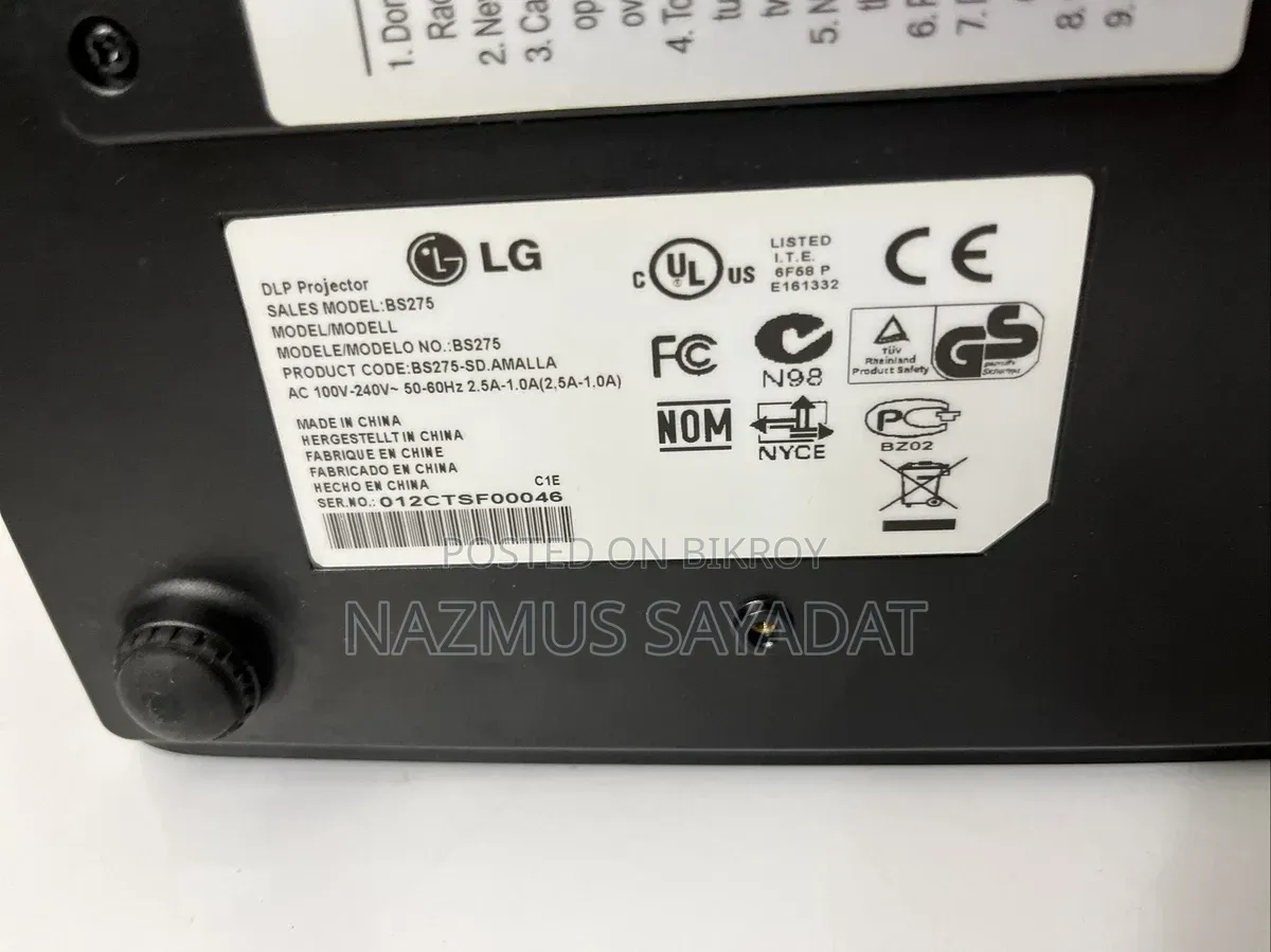 LG DLP BS275 Projector for Sale
