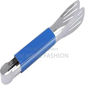 Stainless Steel Chimta or Food Clip Color Blue