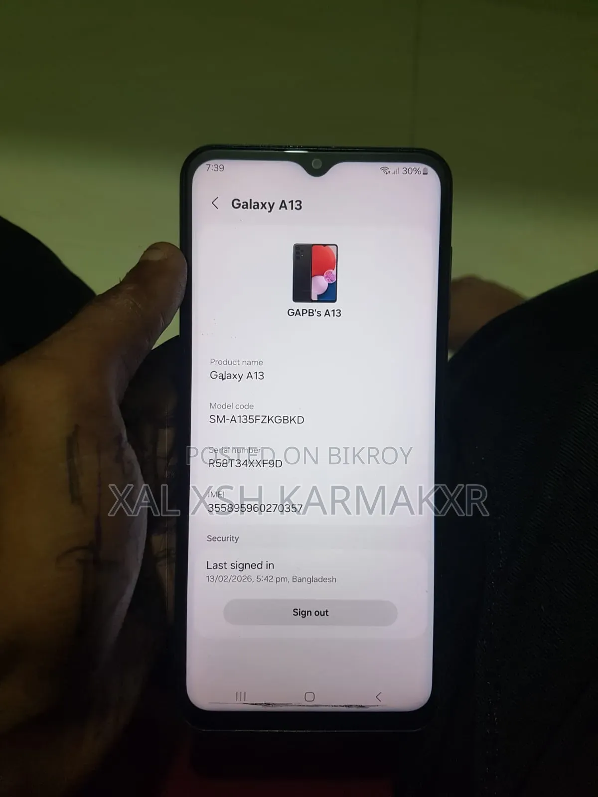 Samsung Galaxy A13 64 GB Black