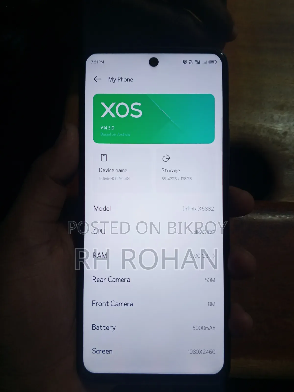 Infinix Hot 50 128 GB Black