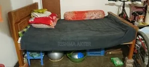 মেহেগনি কাঠের ২জনের খাট পূরো ফ্রেস নতুন