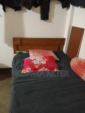 মেহেগনি কাঠের ২জনের খাট পূরো ফ্রেস নতুন