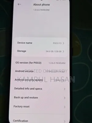Xiaomi Poco F3 128 GB Black
