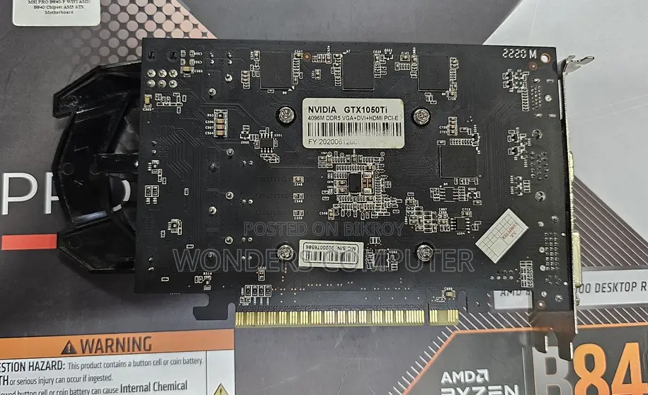 Nvidia Geforce Gtx 1050 Ti 4gb Gddr5 Graphics Card