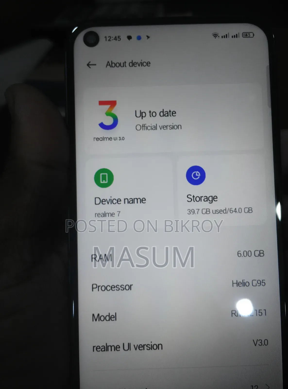 Realme 7 (Asia) 64 GB Blue