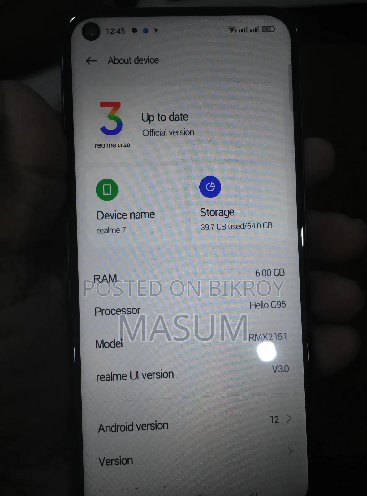 Realme 7 (Asia) 64 GB Blue