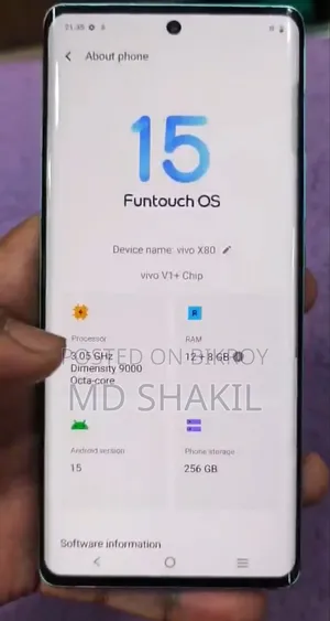 ভিভো এক্স৮০ ২৫৬ জিবি