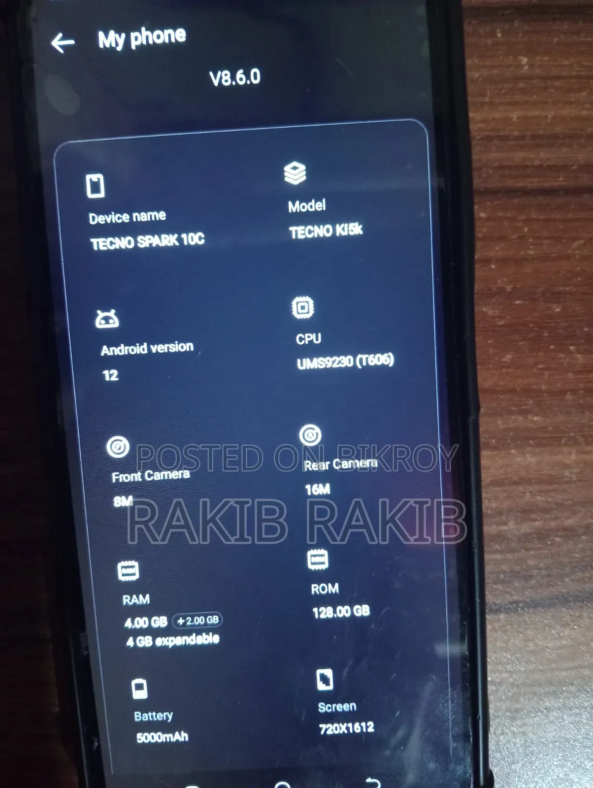 Tecno Spark 10C 128 GB Blue
