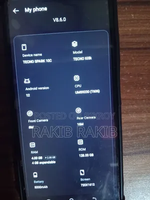 Tecno Spark 10C 128 GB Blue