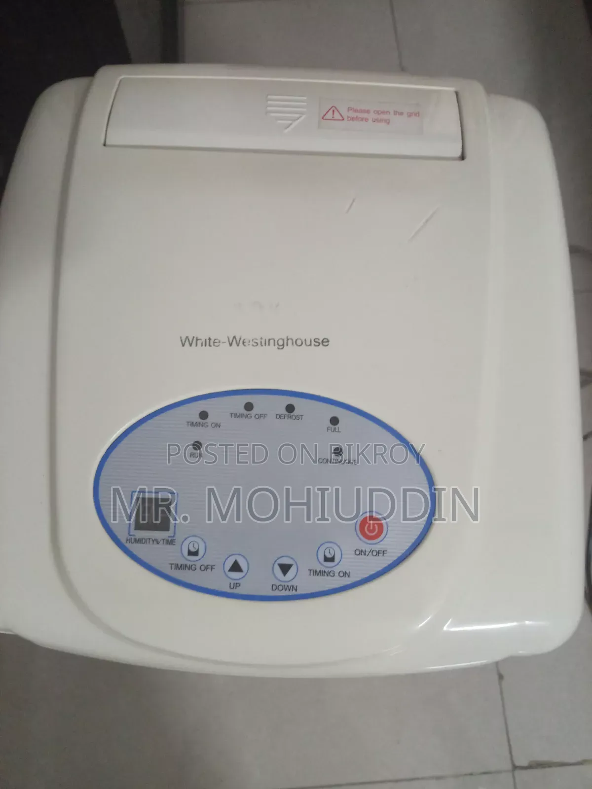 20 Liter Per Day Dehumidifier, USA.