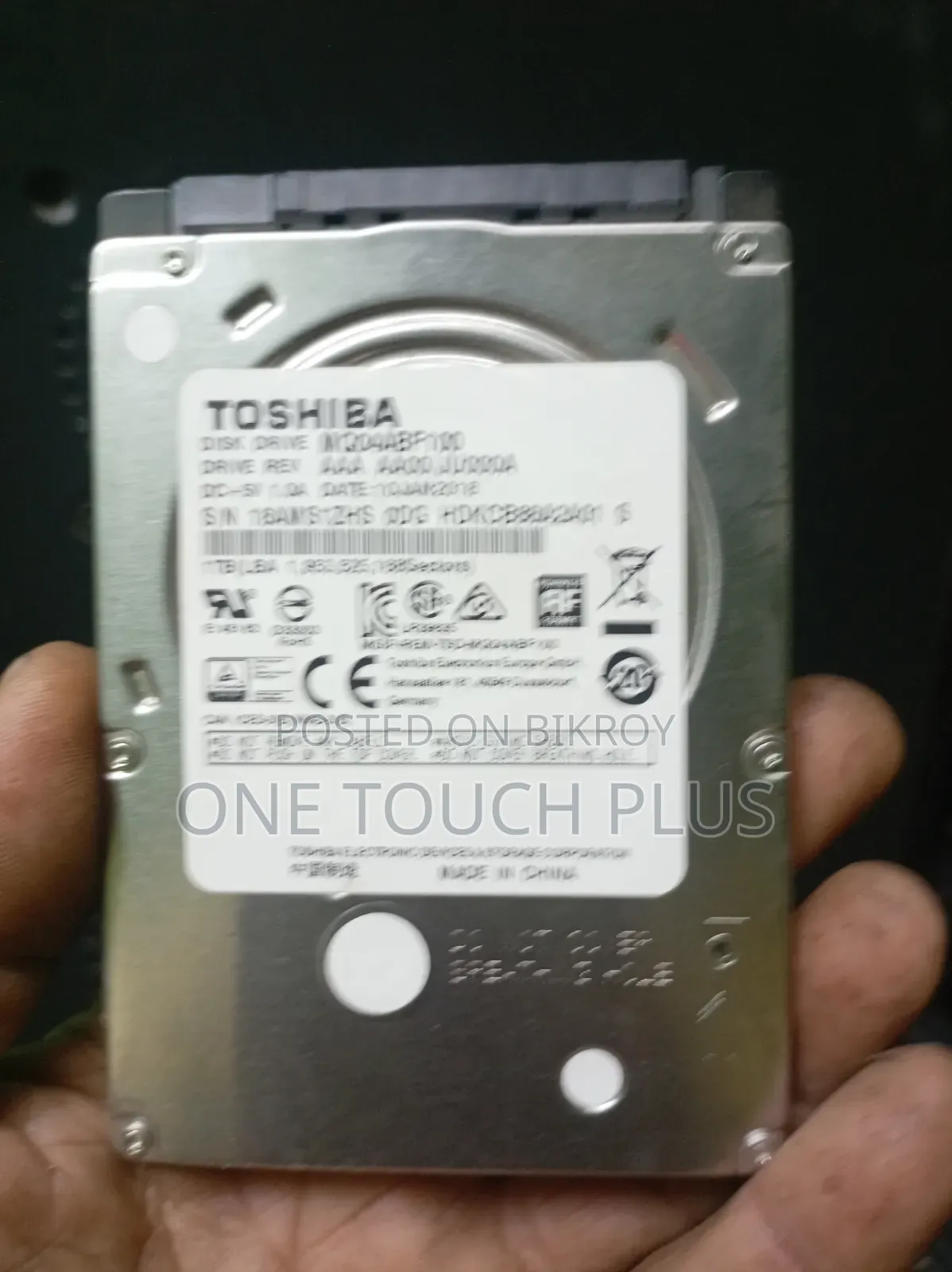 Toshiba 1tb Hdd Full Fresh And Running