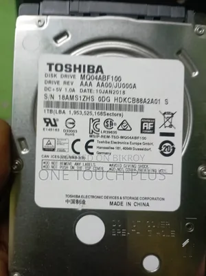 Toshiba 1tb Hdd Full Fresh And Running