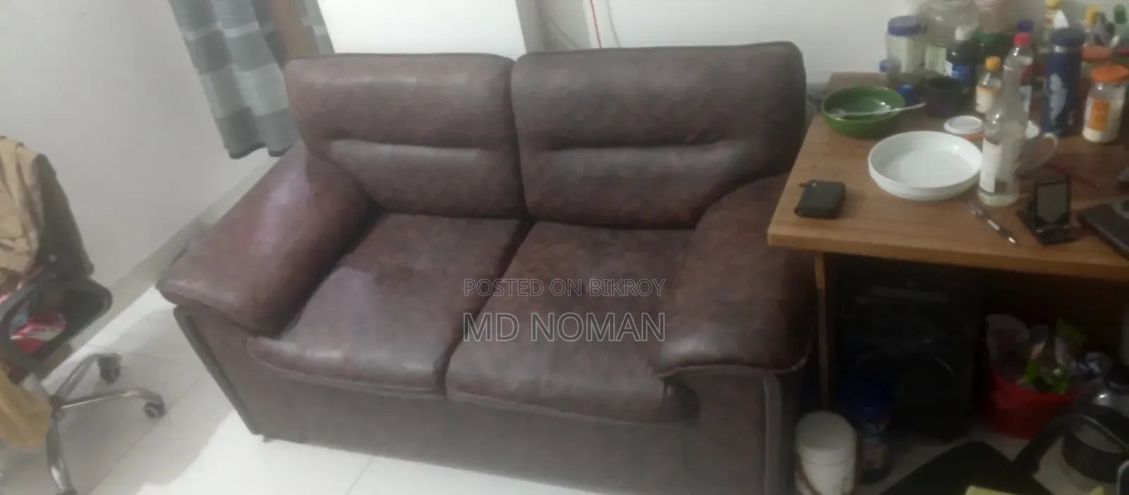 Artificial Leather 2 Seat Sofa