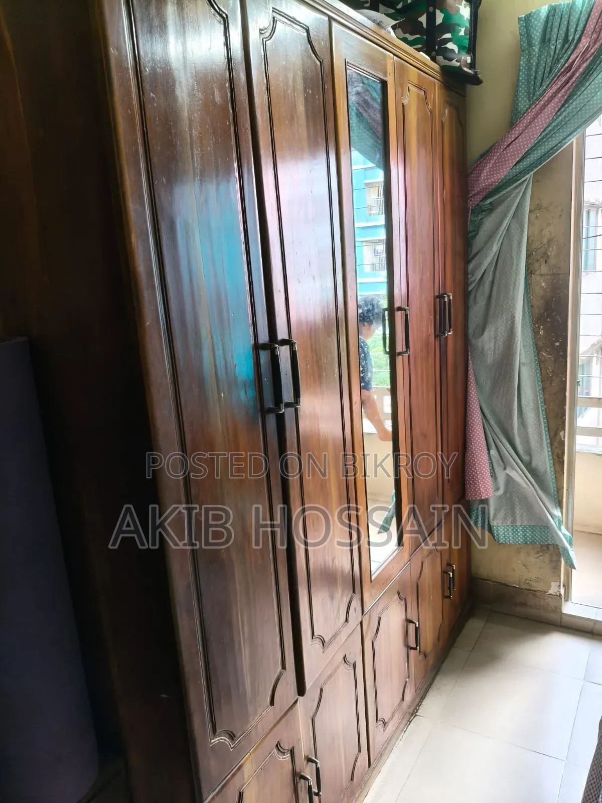 Teak and Mahogany Wood Almirah 5 Part (Wooden Almirah)