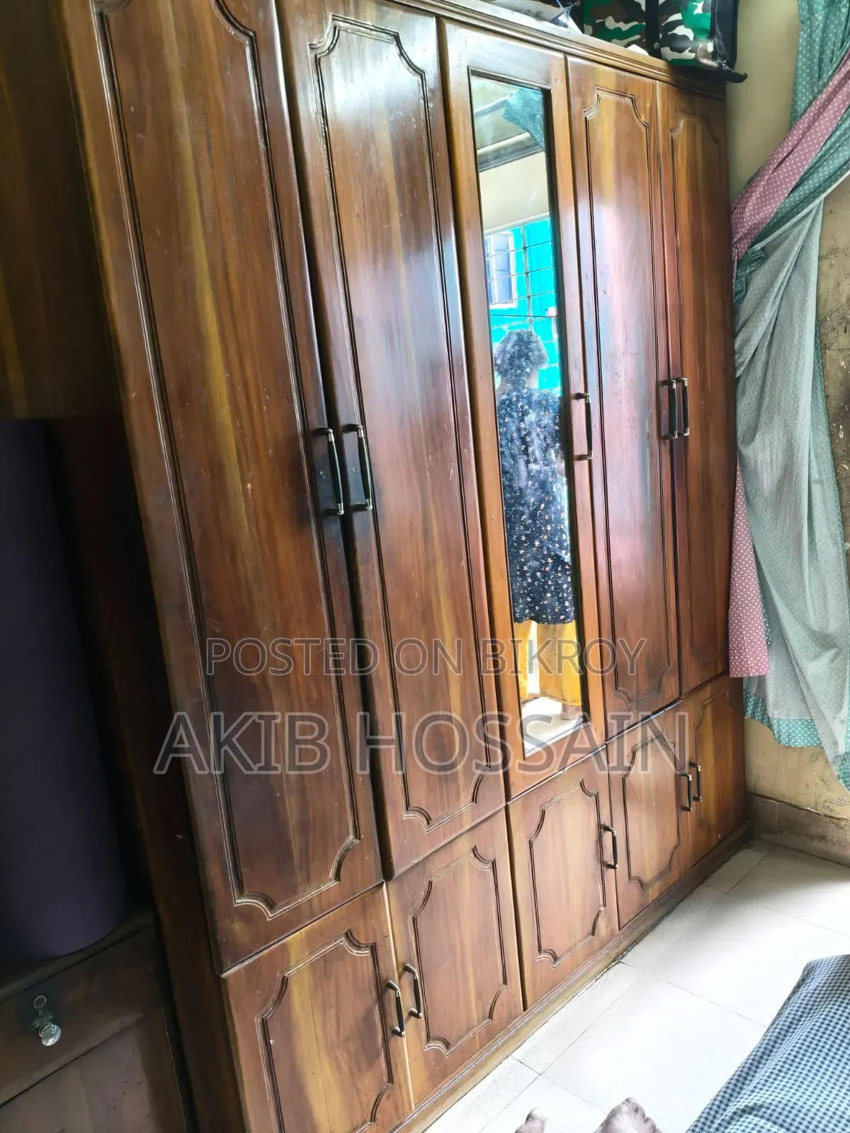 Teak and Mahogany Wood Almirah 5 Part (Wooden Almirah)