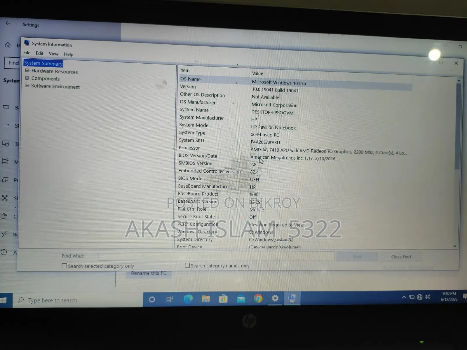 Laptop HP Pavilion X360 13t 8GB AMD A8 HDD+SSD 750GB
