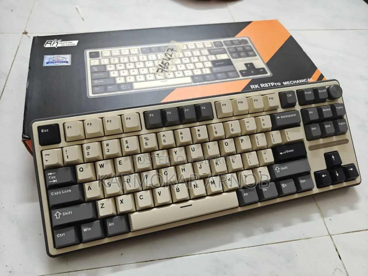 Keyboard Royal Kludge Rk R87 Pro RGB Wired (Creamy Switch)