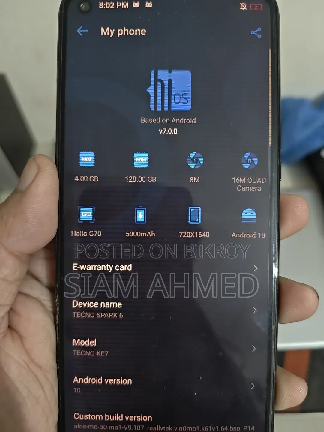 Tecno Spark 6.0 64 GB Black