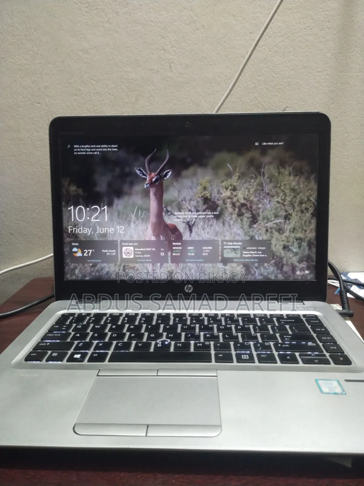 Laptop HP EliteBook 840 G3 8GB Intel Core I5 SSD 256GB
