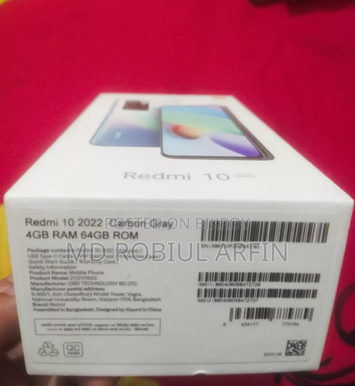 Xiaomi Redmi 10 64 GB Gray