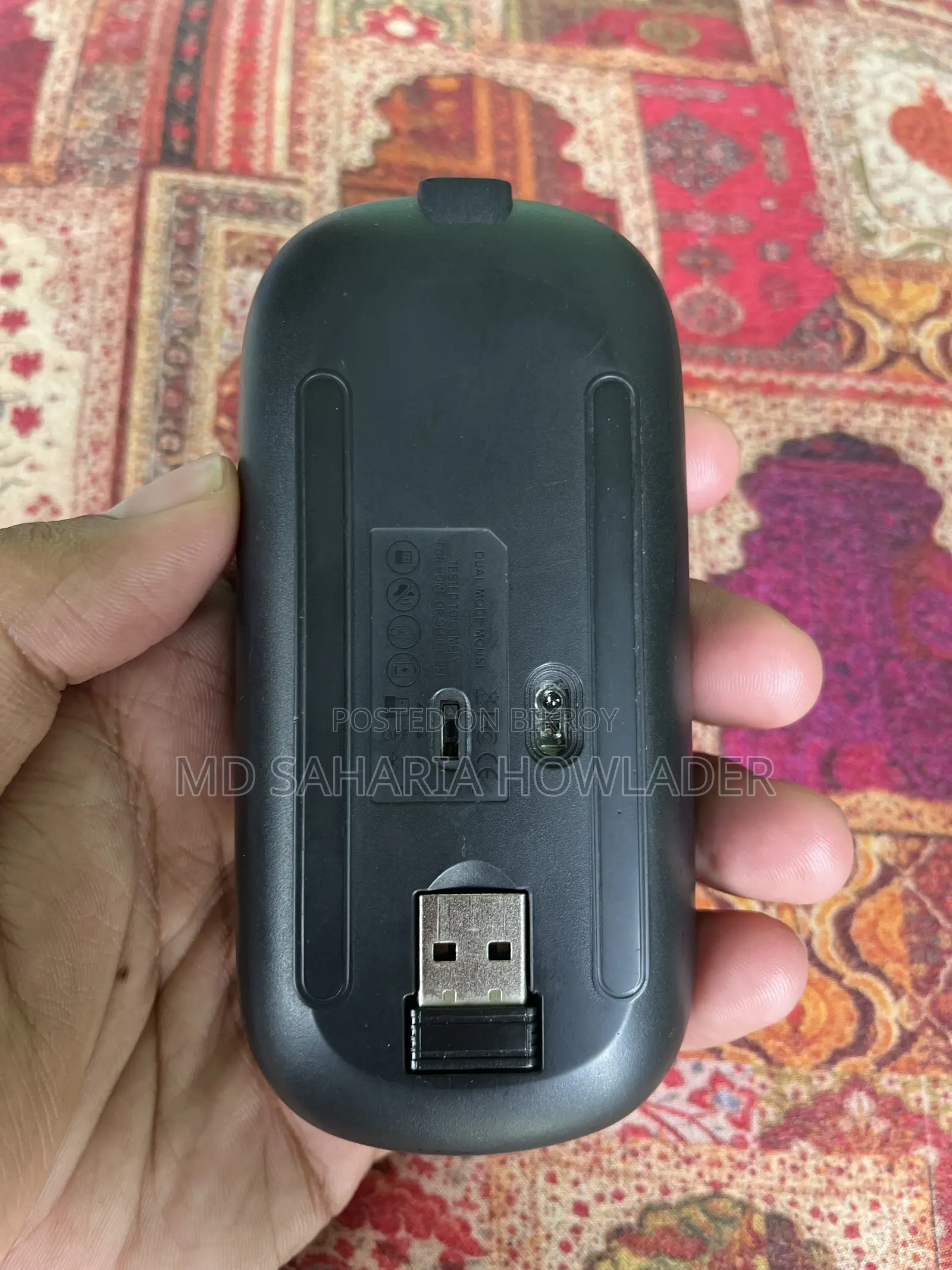 Hp W10 Rgb Bluetooth Wireless Mouse Rechargeable Type-c