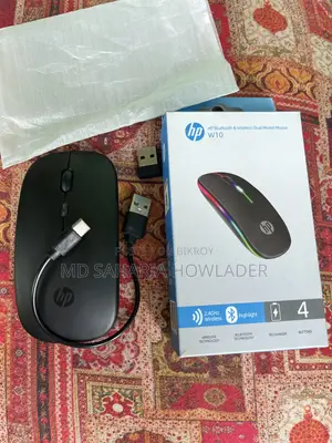 Hp W10 Rgb Bluetooth Wireless Mouse Rechargeable Type-c