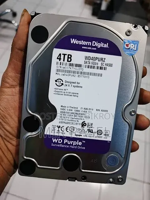 4TB Western Digital Purple Surveillance HDD