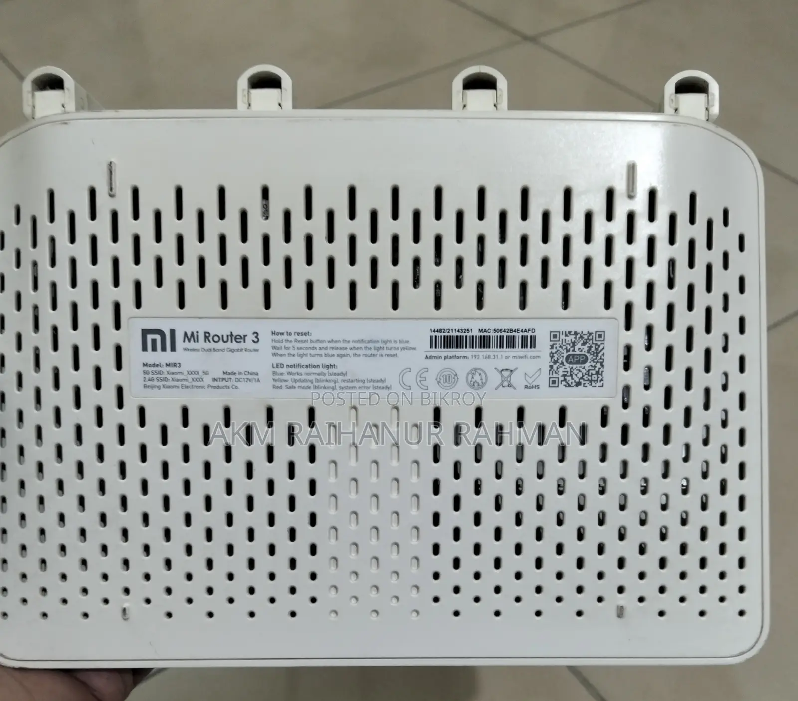 Mi Router 3 for Sale