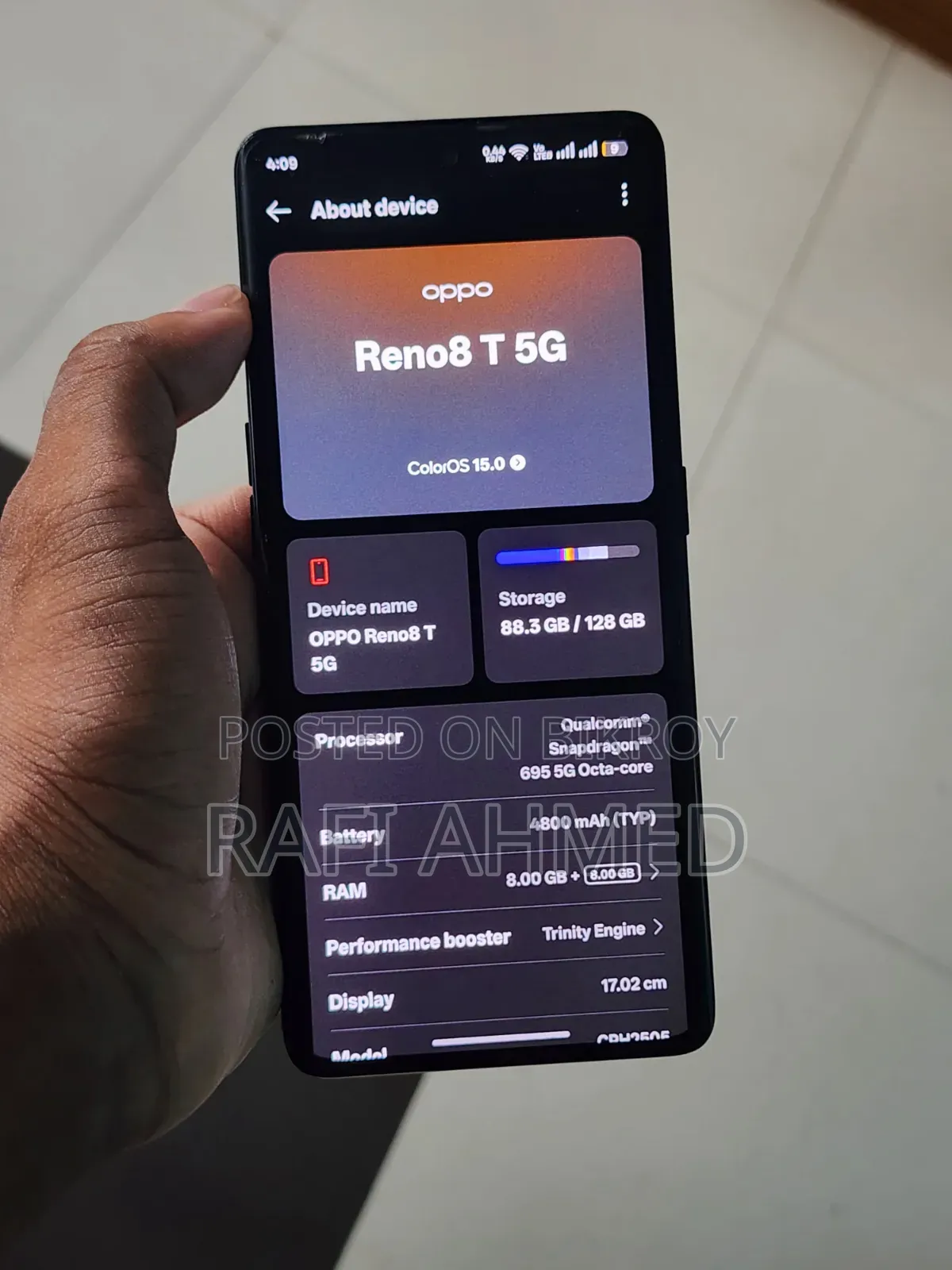 Oppo Reno8 T 5G 128 GB Black
