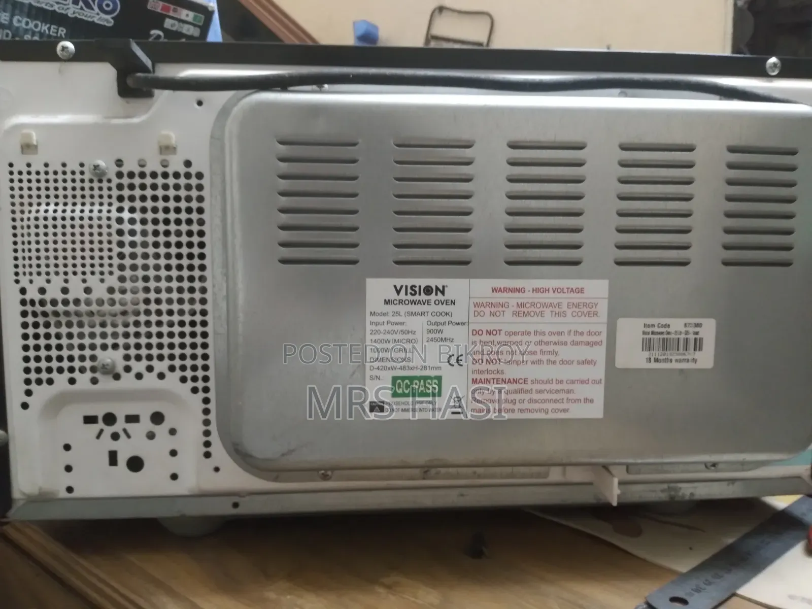 Vision 25L Smart Cook Microwave Oven