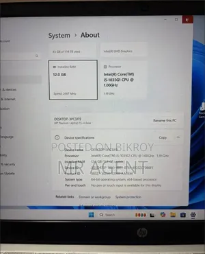 ল্যাপটপ HP Pavilion 15-cs3063cl ১২জিবি ইন্টেল কোর আই৫ এইচডডি+এসএসডি ১টি