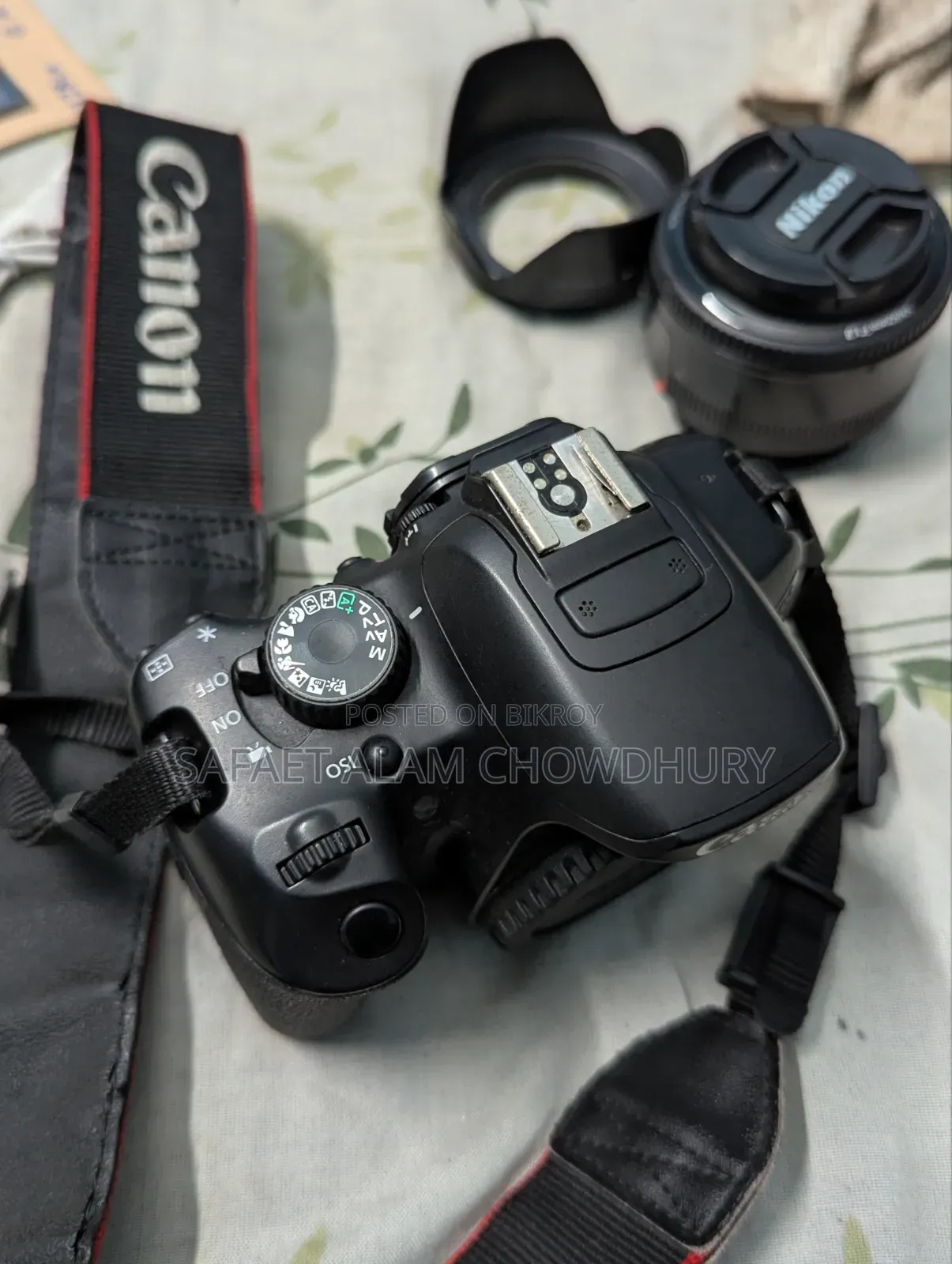 Canon 700d DSLR Camera (50mm Prime, 55-250mm Zoom Lens)